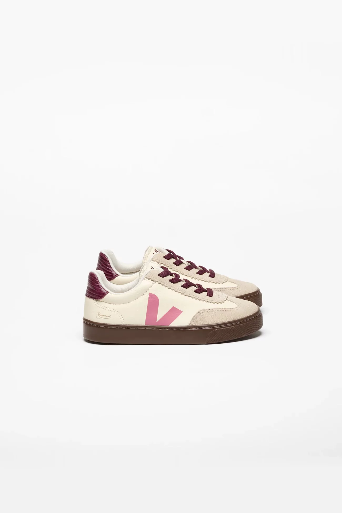 VEJA x Bonpoint Volley Kids Leather Trainers – Cashew Mary | Centre Commercial